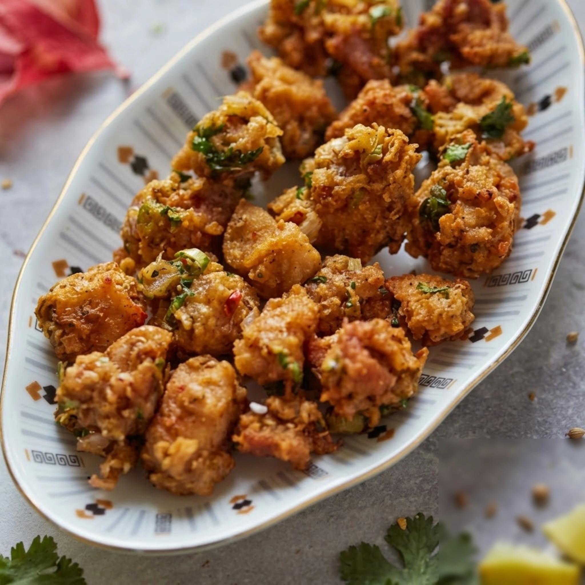 Halal feast platter with multiple Pakistani dishes at A-One Restaurant Winnipeg