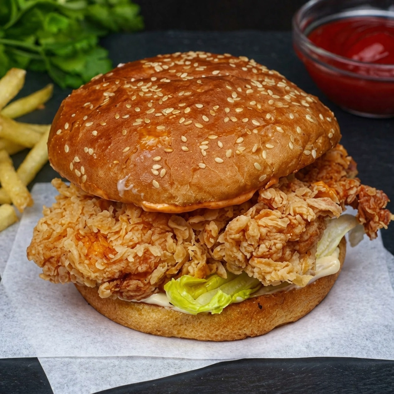 Butter chicken murgh makhani in creamy tomato sauce at A-One Restaurant Winnipeg